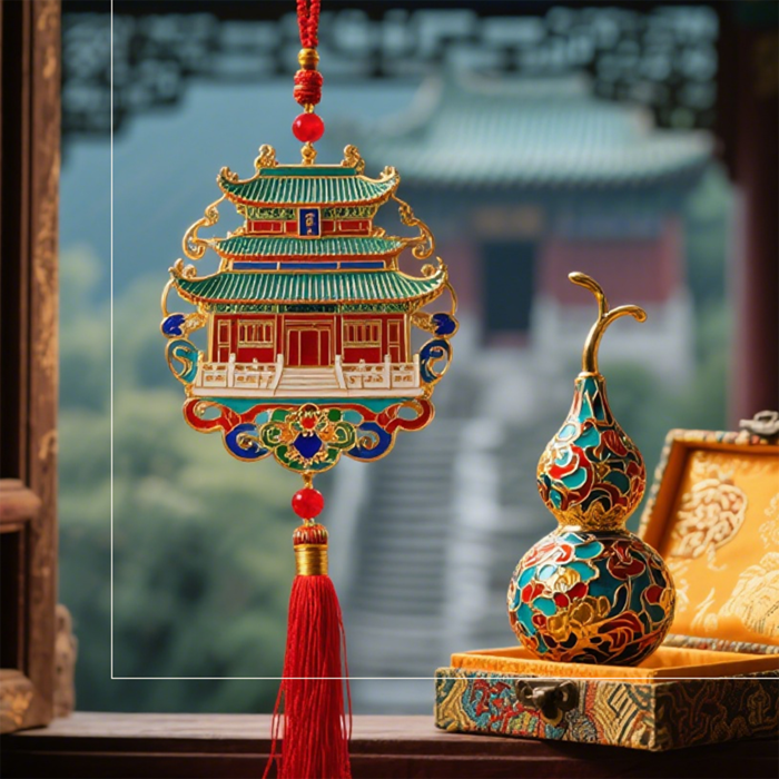 Traditional Chinese handicrafts - pagoda ornament and gourd